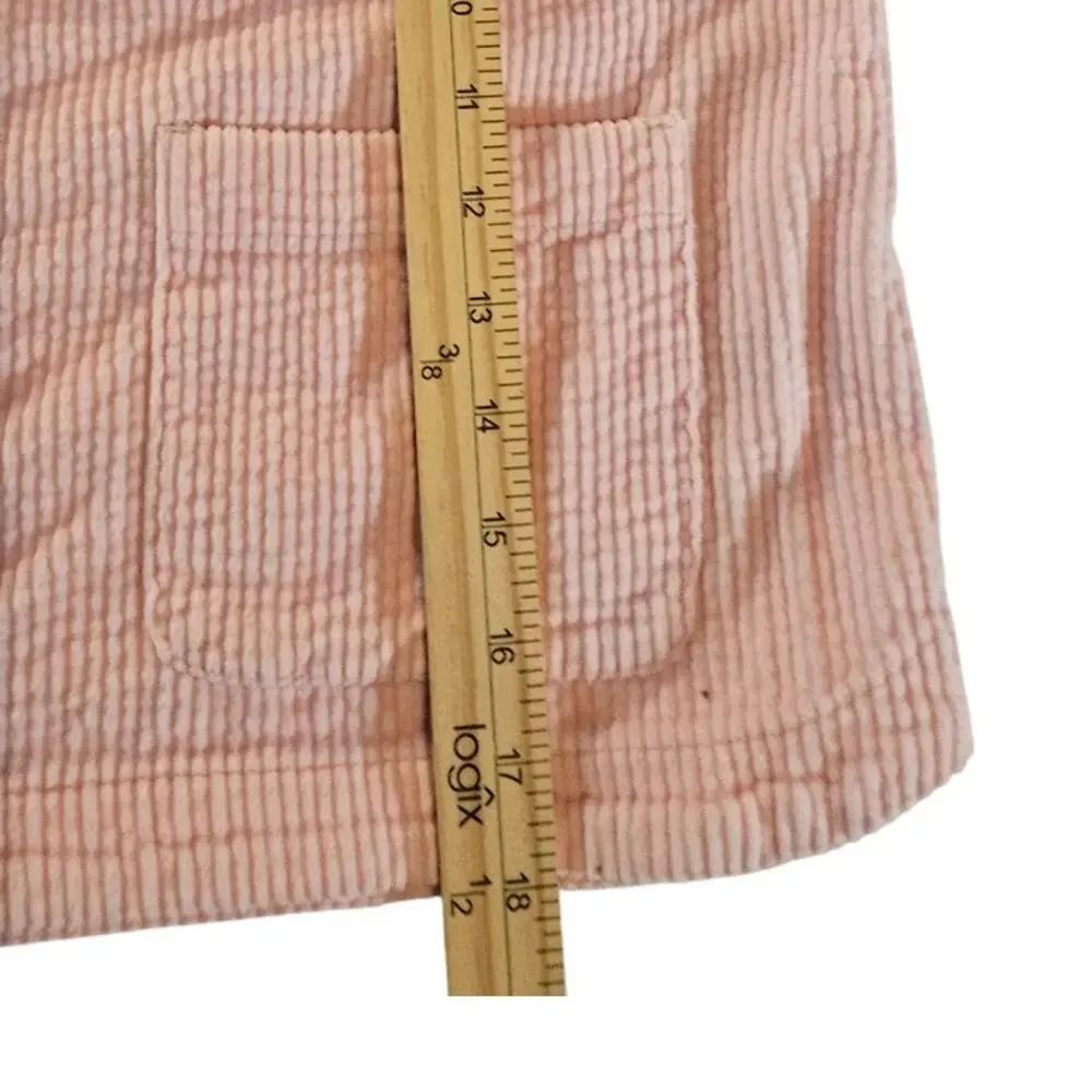 Old Navy Color-Block Corduroy Jacket for Girls, Pink White Size XL (14-16)